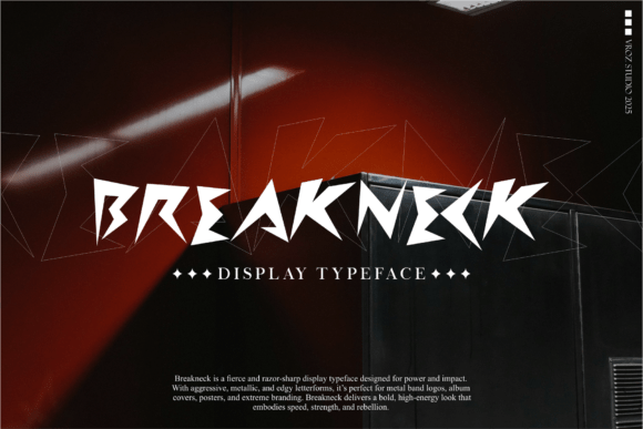 Breakneck Font: Bold Blackletter for Crafters