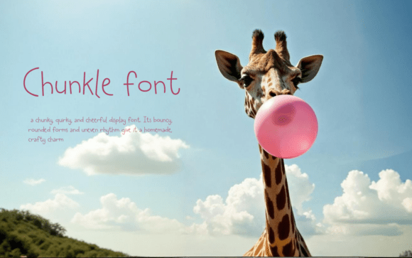 Chunkle: The Playful Sans Serif Font for Bold Branding