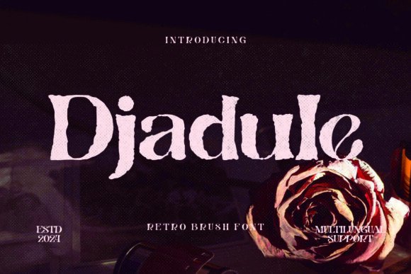 Djadule: A Bold Serif Font for Real Branding