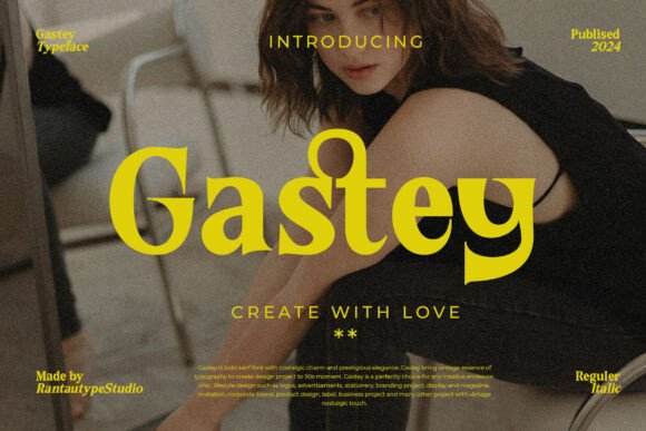 Gastey: A Serif Font That Elevates Brand Identity