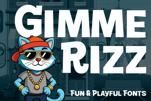 Gimme Rizz: A Playful Display Font for Bold Brands