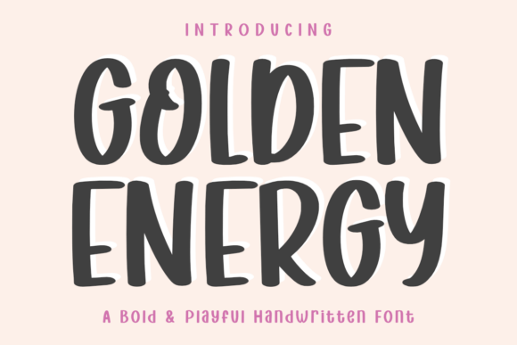 Golden Energy: A Playful Typeface for Bold Campaigns