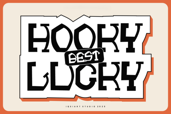 Hooky Lucky: A Bold Serif Font for Branding