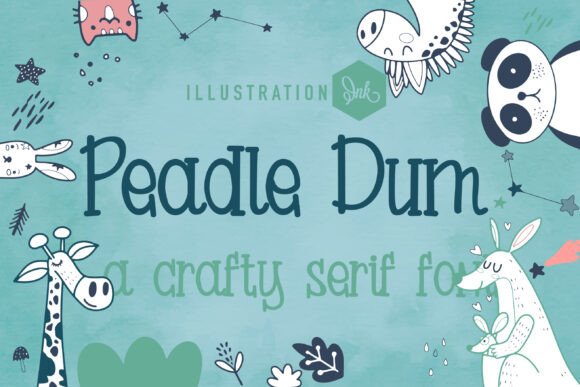 Peadle Dum: The Hand-Crafted Typeface for Bold Branding