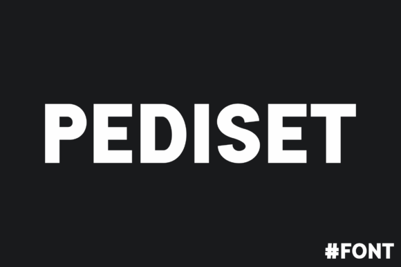Pediset: A Bold Sans Serif Typeface for Web Design