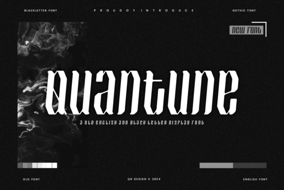 Quantune Font: Bold Blackletter for Crafters