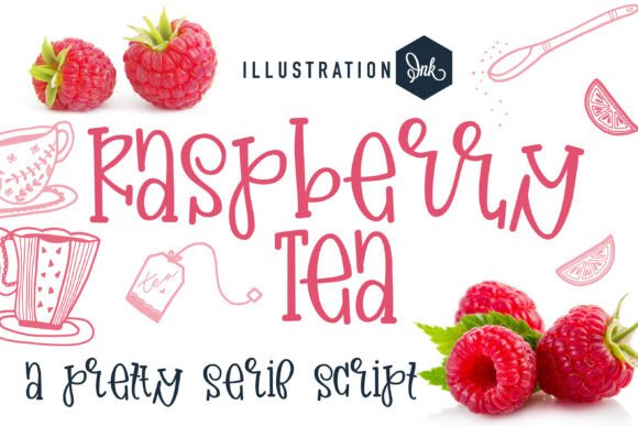 Raspberry Tea Font: A Hand-Crafted Script for Branding