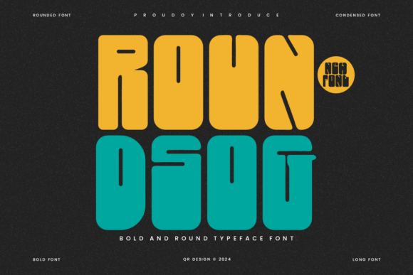 Roundsog: A Bold Round Font for Crafters