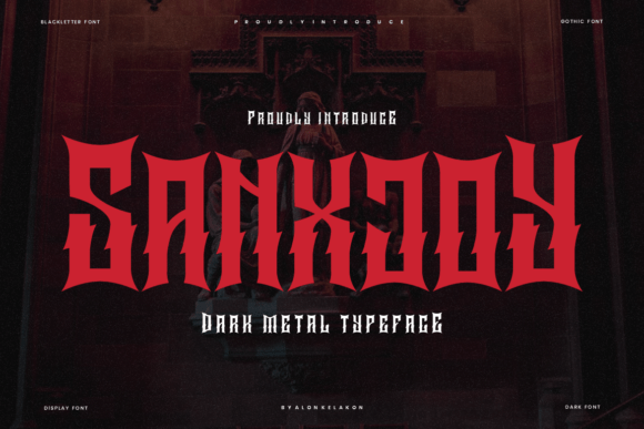 Sanxjoy: A Bold Blackletter Font for Web Design