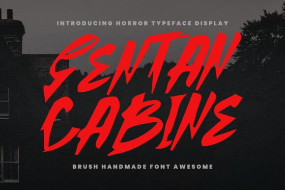 Sentan Cabine: A Horror Display Font for Makers