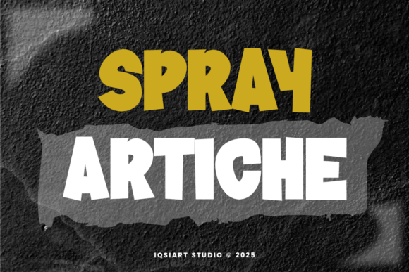 Spray Artiche: The Bold Sans Serif Font for Makers