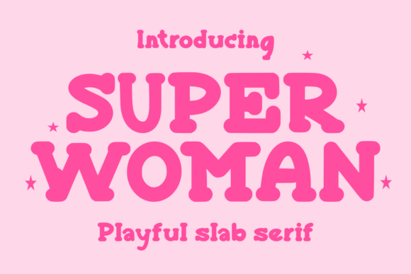 Super Woman Font for Bold Craft Designs