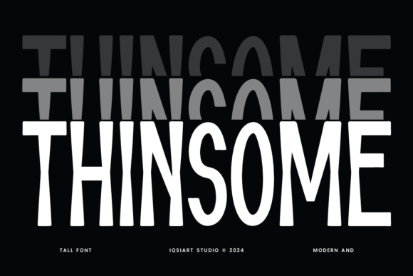 Thinsome: A Bold Sans Serif Font for Web Design
