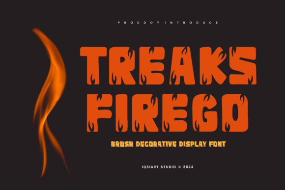 Treaks Firego: A Bold Decorative Font for Makers