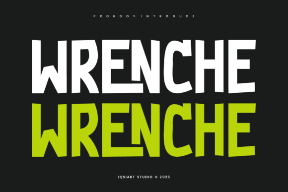 Wrenche: A Bold Display Font for Strong Branding